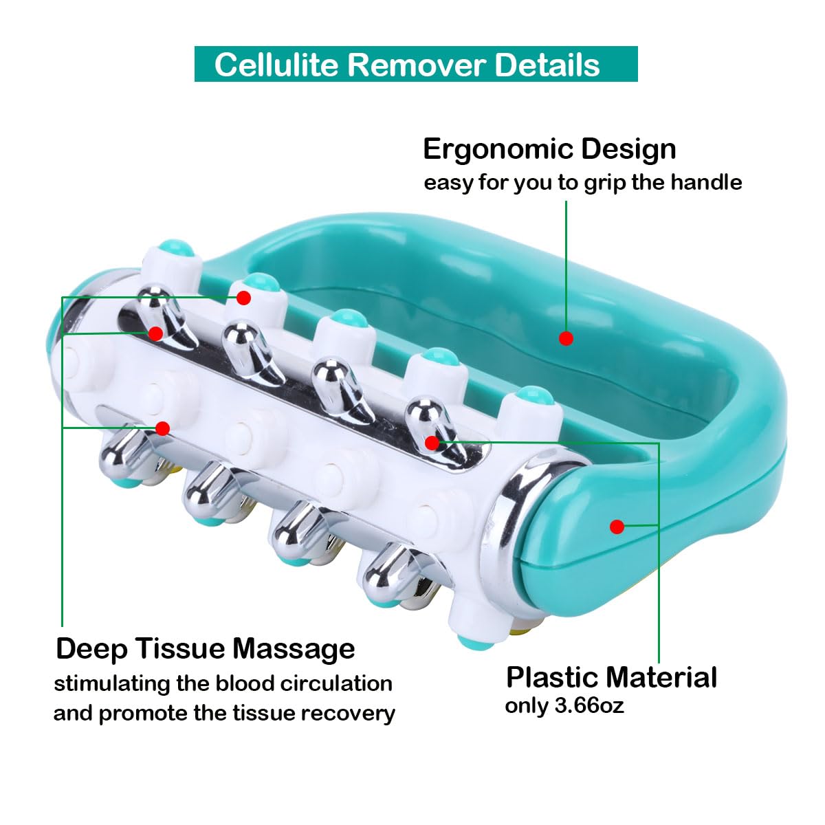Cellulite Massager Fascia Release And Muscle Massage Roller Mini Trigger Point Deep Tissue Myofascial Release Tool Body - view 8