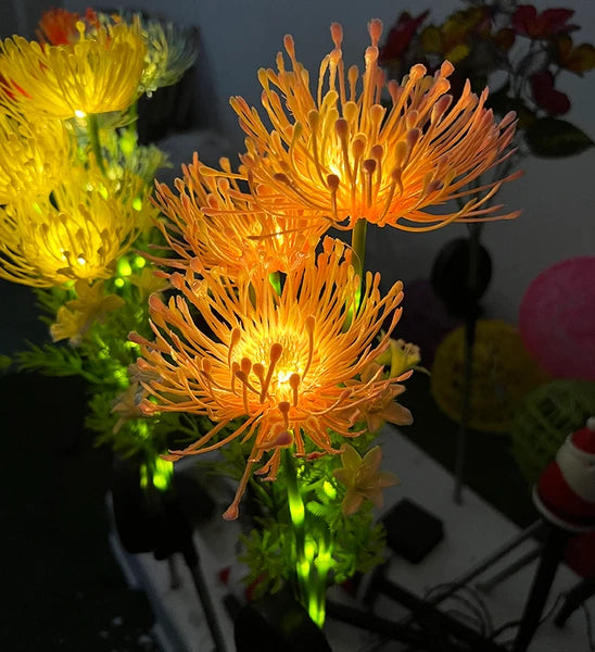 4 Pack Solar Garden Lights Outdoor, Solar Flower Lights For Yard With Lighting Modes, Glowing Flowers & Stems - view 4