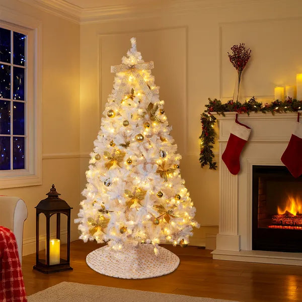 7.5 FT Artificial Christmas Tree With DIY 400 Warm White LED Lights - view 3