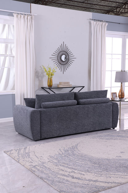 Modern Minimalist Comfortable Compressed GREY Sofa - view 8