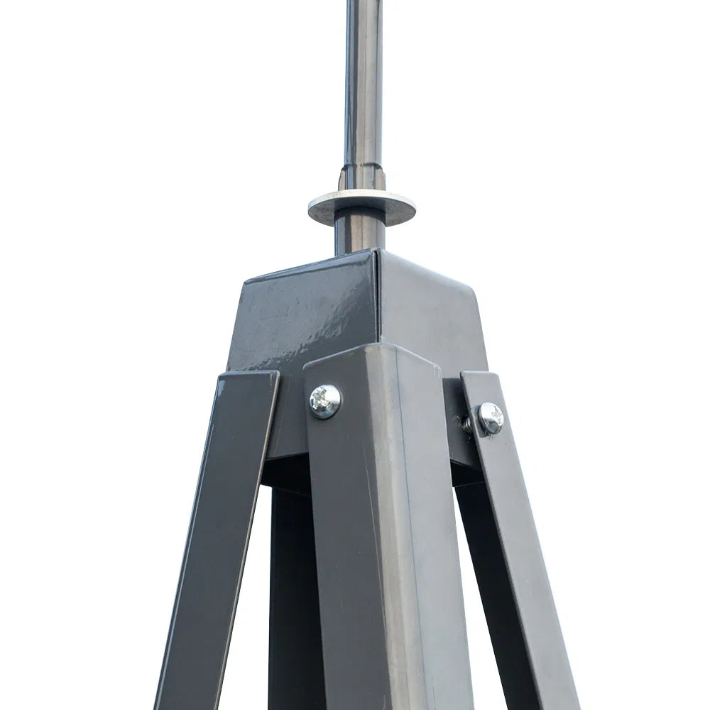 8FT Weather Resistant Yard Garden Windmill Gray & Red - view 5