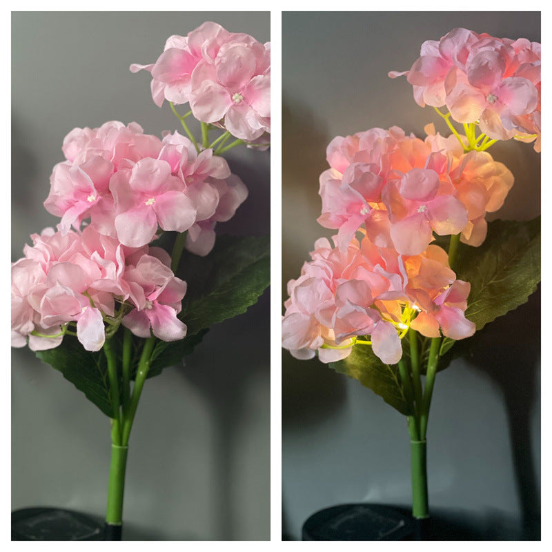 Solar Hydrangea Lights Floor Outlet Outdoor Garden Decorative Lights - view 6