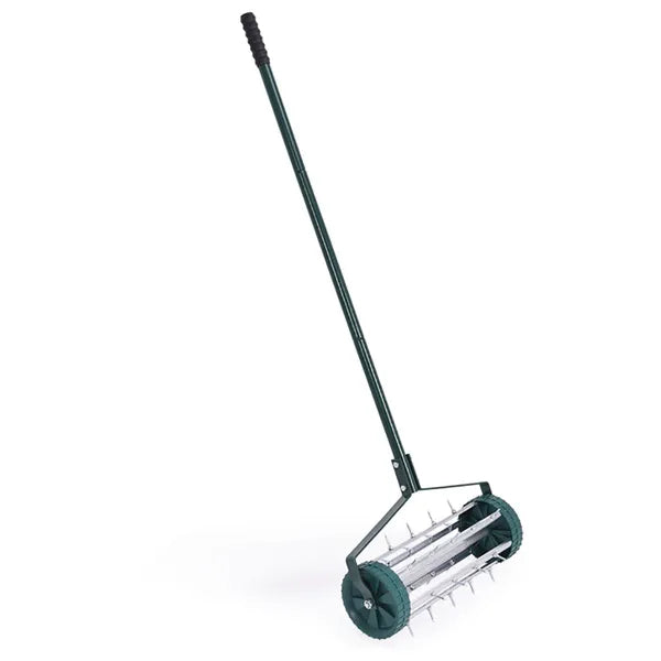 18 Inch Rolling Lawn Aerator With Anti-slip Handle And Tine Spikes - view 10