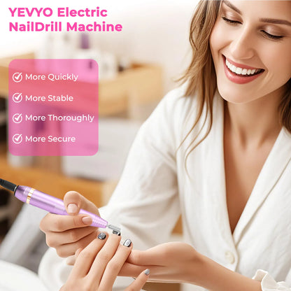 Portable Electric Nail Drill, Professional Nail File Kit For Acrylic, Gel Nails - view 3
