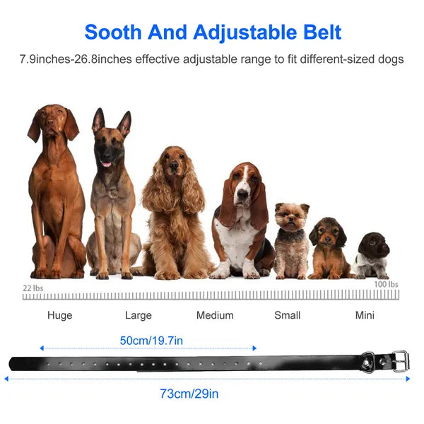 Dog Training Collar Receiver IP67 Waterproof Dog Bark Shock Collar Accessories Adjustable Belt - view 2