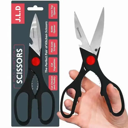 Food Scissors, Sharp Scissors With Nutcrackers, Bottle Opener, Can Opener, Vegetable Cutting Scissors - view 6