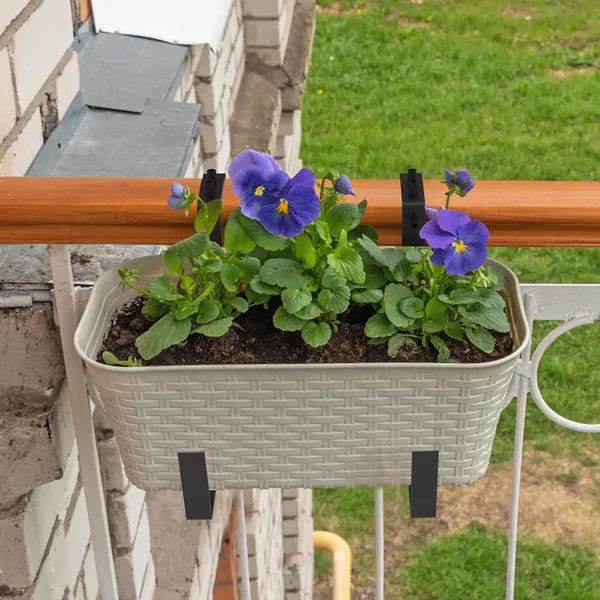 Adjustable Heavy-Duty Iron Planter Bracket - 6.1-11.6' Extendable Tray & 2.36-6.9' Two-Level Adjustable Hook - view 3
