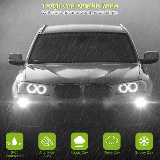 2PCS 800lm H8/H9 / H11 LED Fog DRL Light Bulb IP65 Water-Resistant 360° Beam Angle 6000K White - view 2