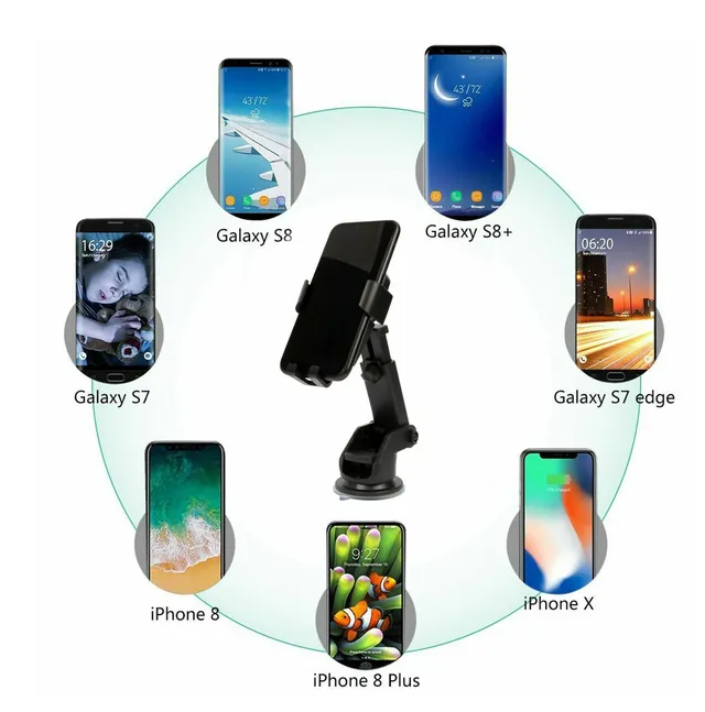 Qi Wireless Fast Charging Car Charger Mount Holder Stand 2 In 1 For Cell Phone - view 5