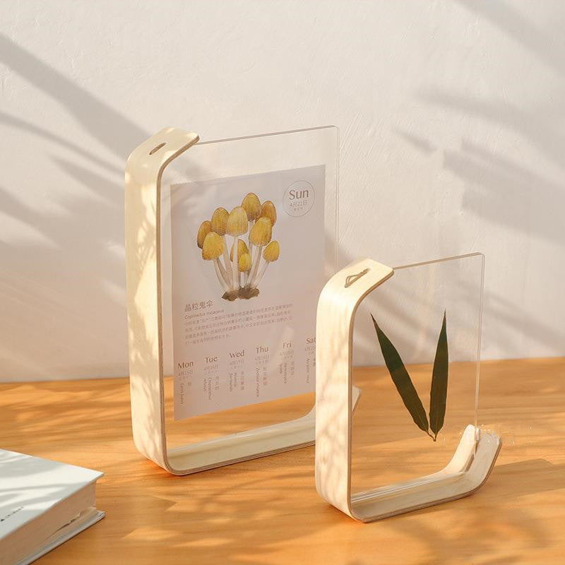 Acrylic Wooden Photo Frame Herbarium Display Frame Calendar DIY Frame Photo Frames For Wedding Party Picture Frame - view 4