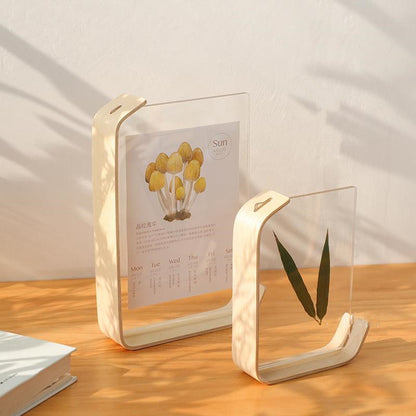 Acrylic Wooden Photo Frame Herbarium Display Frame Calendar DIY Frame Photo Frames For Wedding Party Picture Frame - view 4