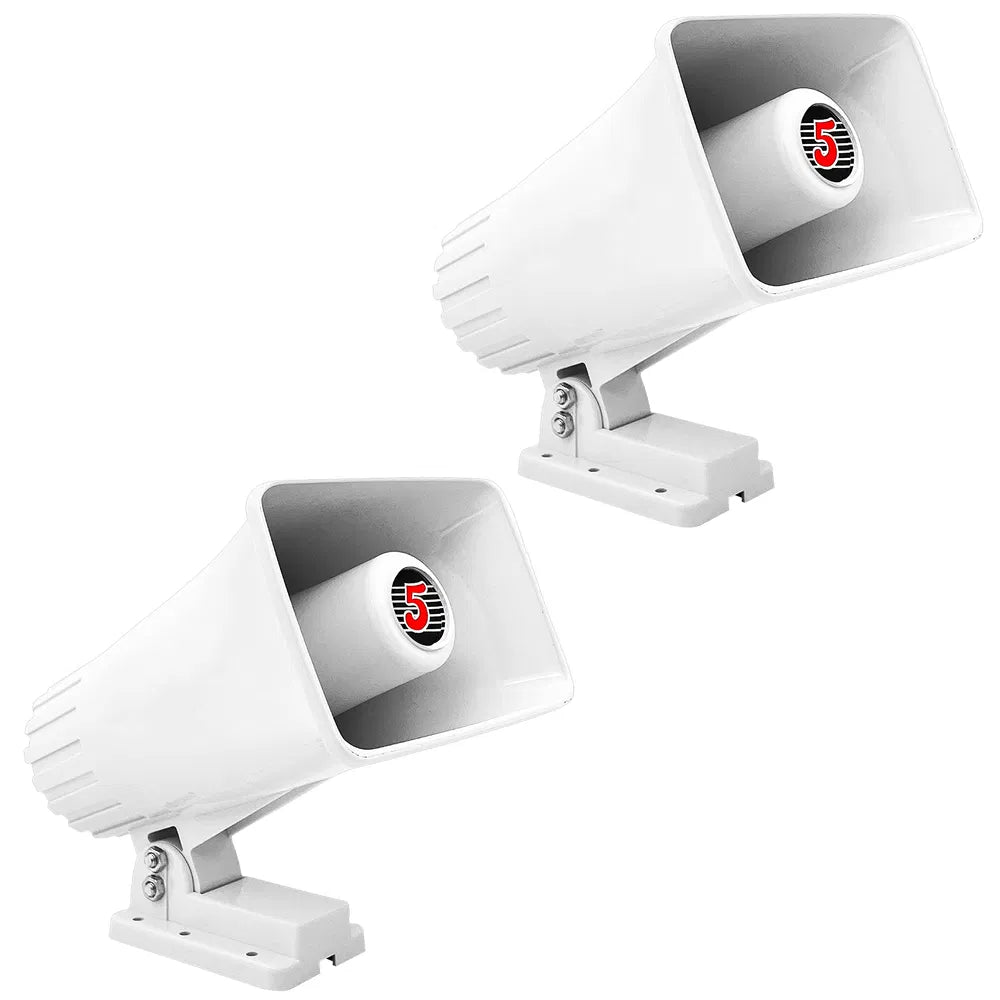 5 Core PA Horn 200W Loud Speaker Pair 6 Inch Bull Horn Loud Audio 80hm All Weather Indoor Outdoor Use - view 7