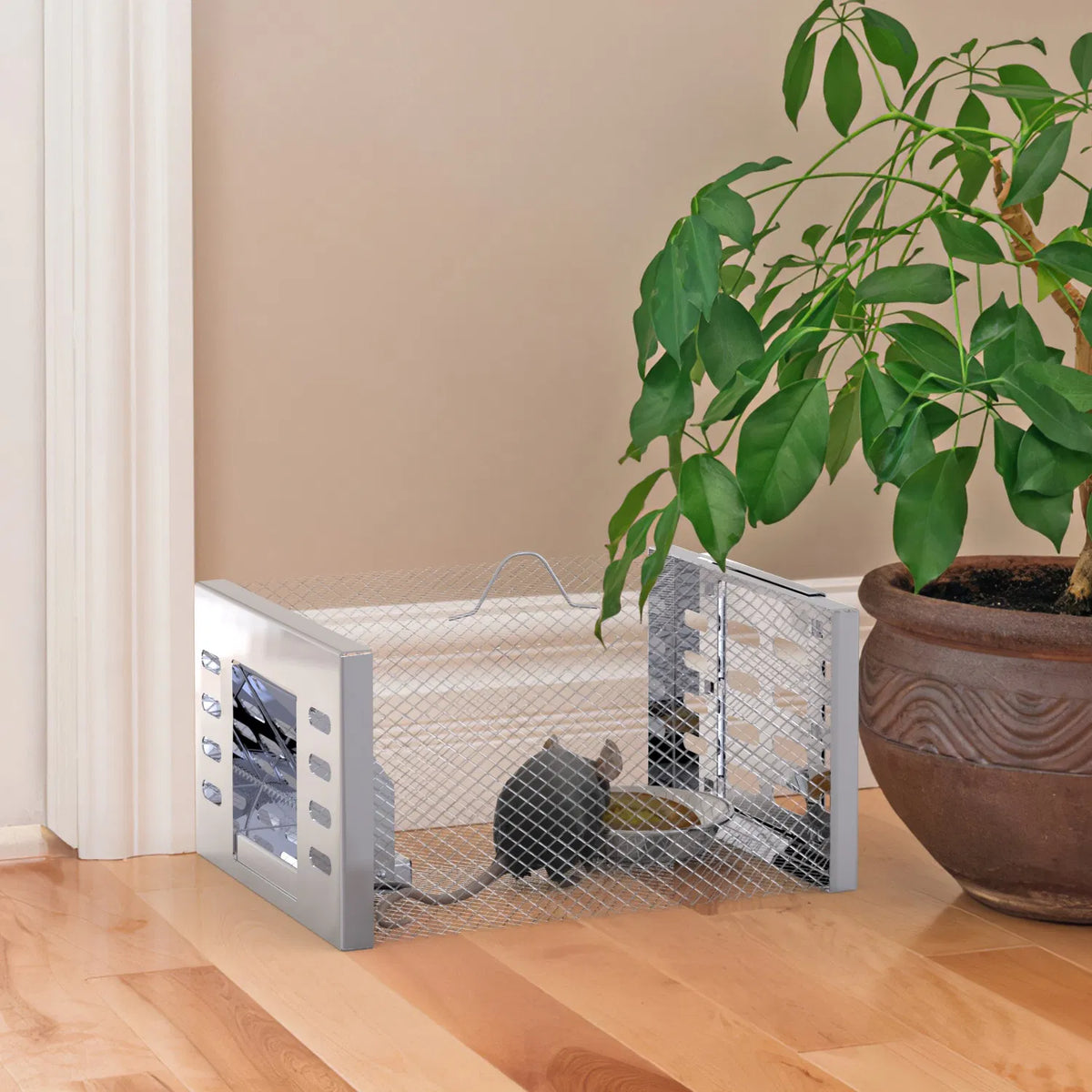 2Pcs Humane Rat Trap Catch and Release Live Mouse Cage Traps with Automatic Continuous Cycle Trapping for Chipmunk - view 9