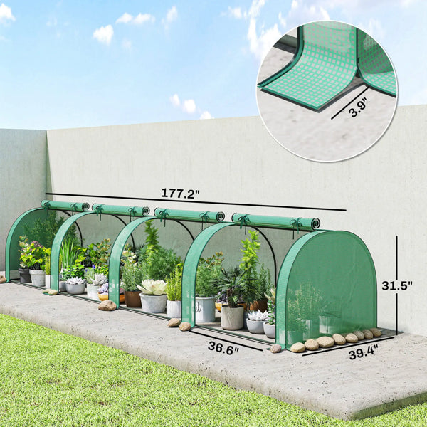 Garden Bed With Mini Greenhouse - view 2