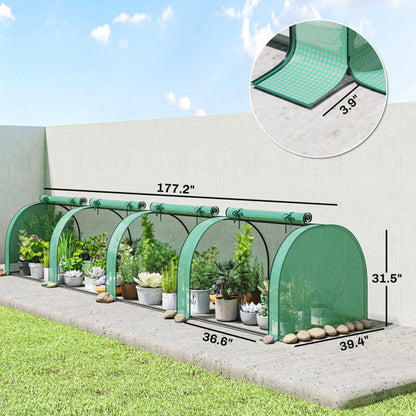 Garden Bed With Mini Greenhouse - view 2