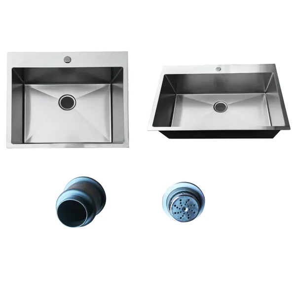 33Inch Top mount Kitchen Sink Drop-in, Farmhouse Kitchen Sink with Sink Protector 18 Gauge, Workstation Sink - view 4