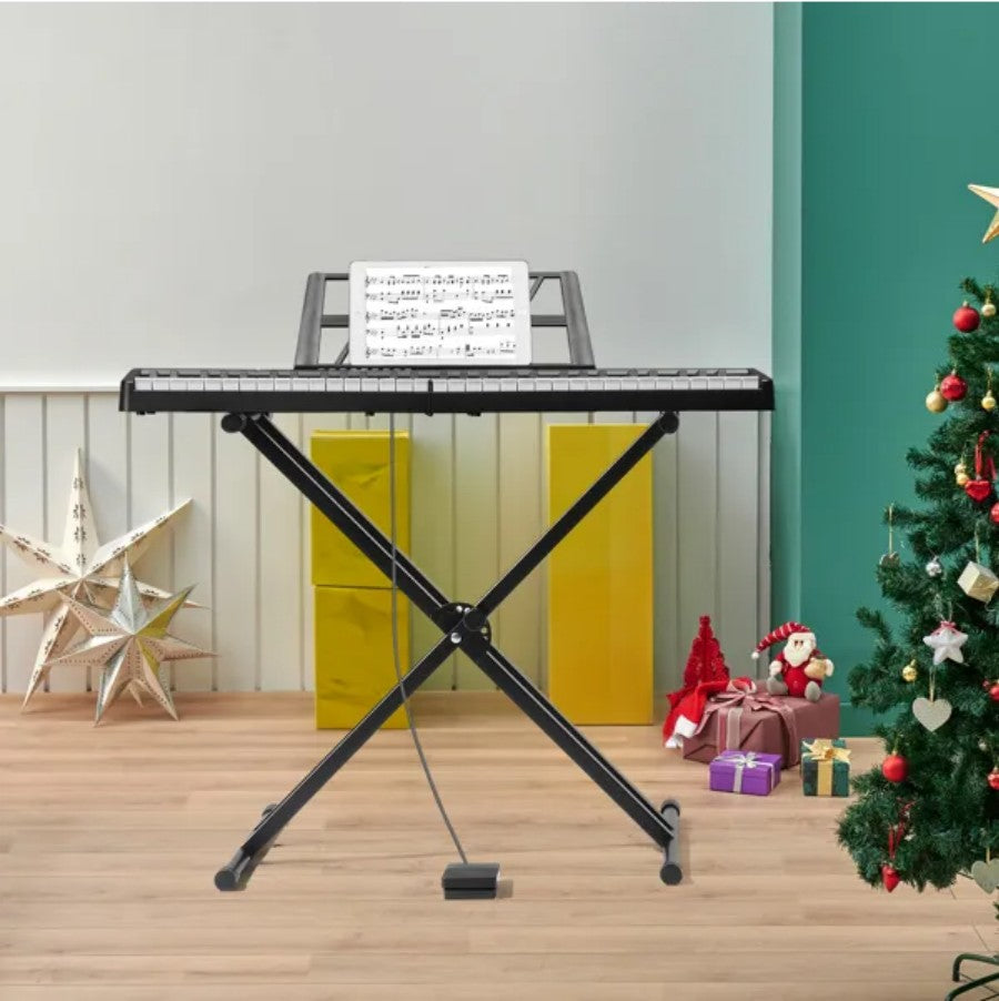 61 Key Folding Piano Semi Weighted Standard Keyboard With Bluetooth Digital Piano - view 4