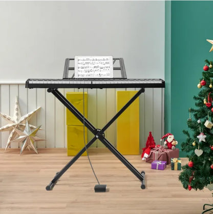 61 Key Folding Piano Semi Weighted Standard Keyboard With Bluetooth Digital Piano - view 4