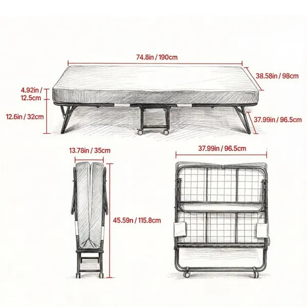 Portable Folding Bed - view 4