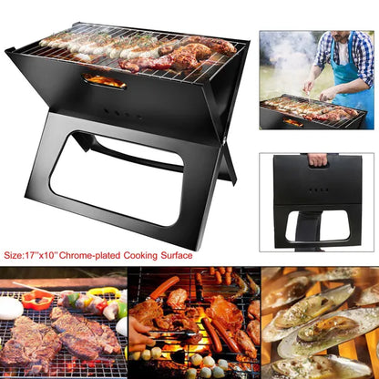 Portable BBQ Barbecue Grill Foldable Charcoal Grill Camping Garden Outdoor Travel - view 3