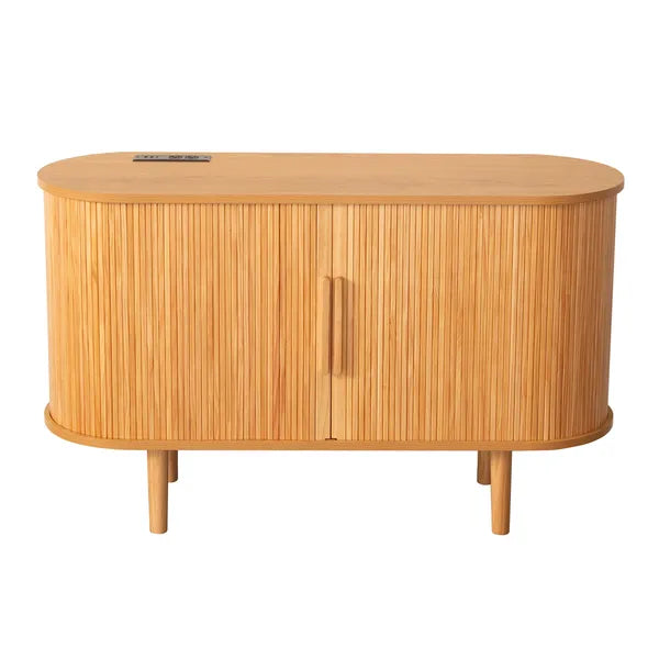 Fralimk Sideboard Buffet Cabinet With Storage, Modern Fluted Storage Cabinet For Dining Room
