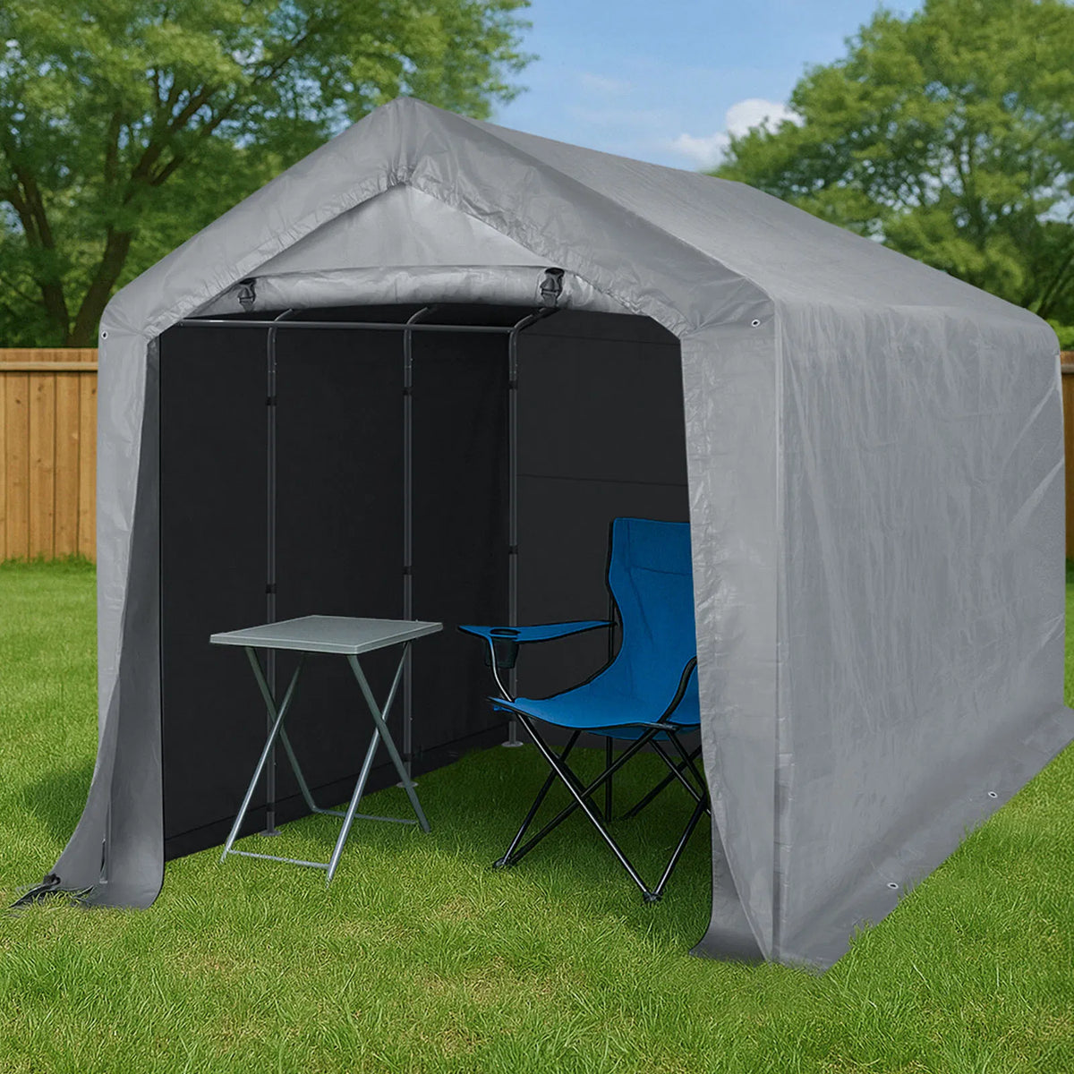 8' X 12' outdoor storage shelter shed - view 2