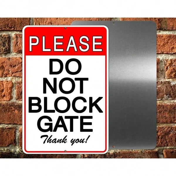 Metal Private Driveway No Parking Sign Weatherproof Gate Commercial Use - view 3