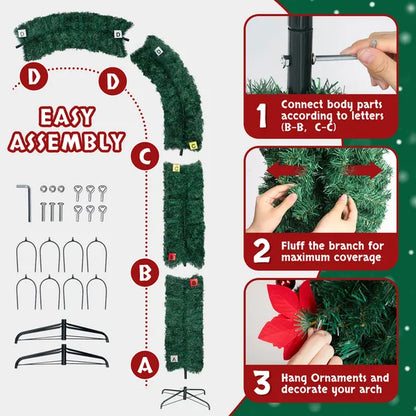 240 x 40 x 265cm PVC Christmas Arch - view 5