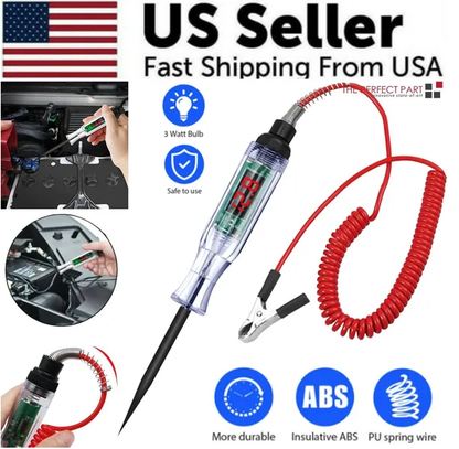 Digital Electric Voltage Circuit Tester Automotive Test Light Car Truck 6-24V US