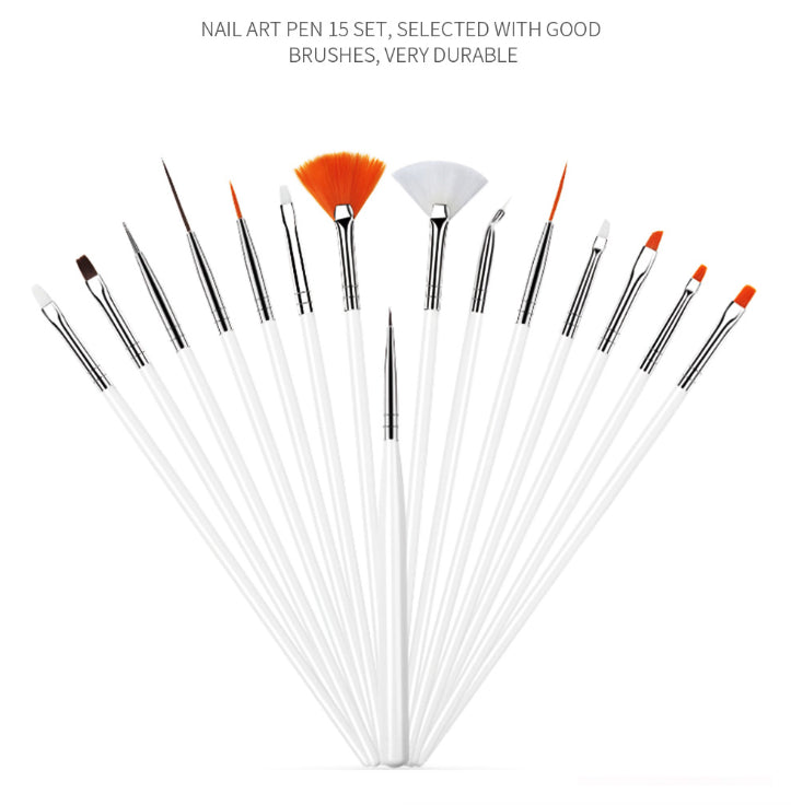 20PCS/Set Nail Art Design Dotting Painting Drawing Polish Brush Pen Tools UV Gel - view 2