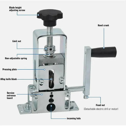 Professional Cable Stripper - Works Seamlessly With Single-core, Multi-core, And Coaxial Cables (1-25 Mm Diameter) - view 5