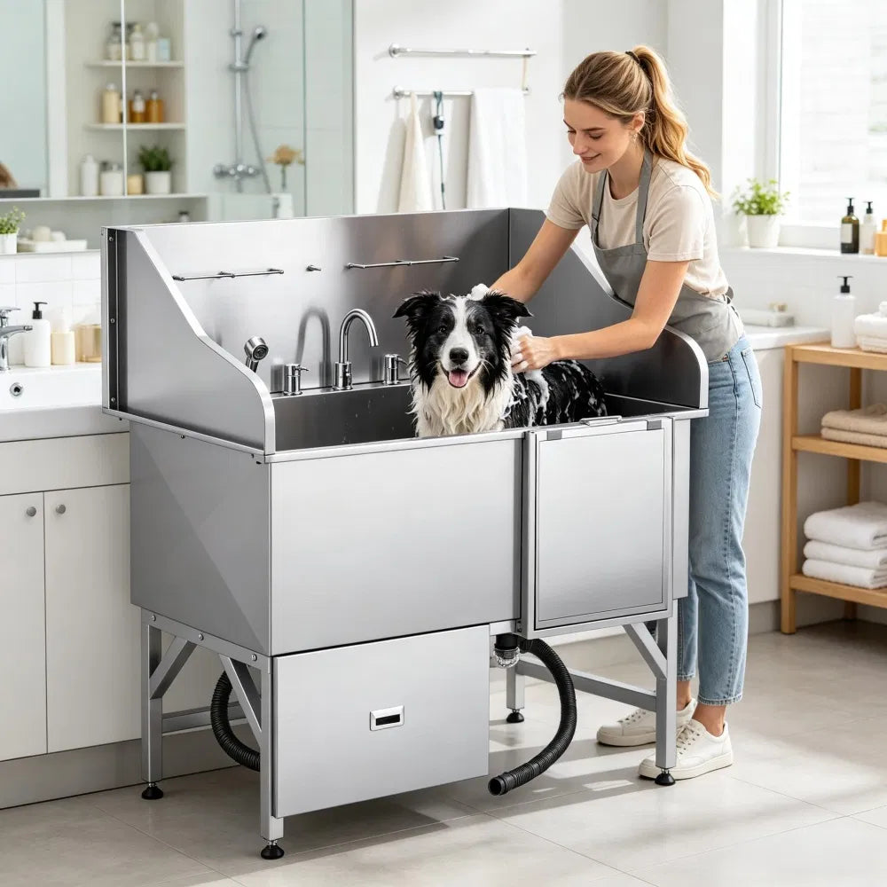 Stainless Steel Dog Washing Station - view 4
