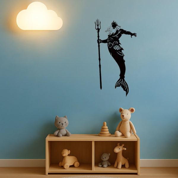 Exquisite Merman Mermaid King Queen Metal Wall Art Set Mythical Ocean Decor Handcrafted Unique Gift