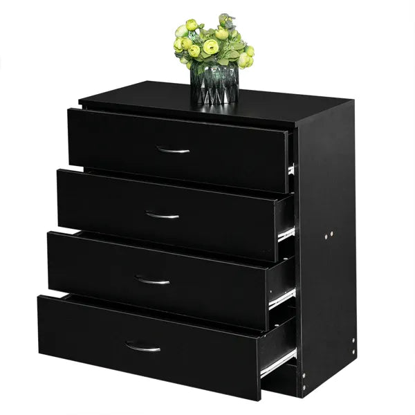 FCH Modern Simple 4-Drawer Dresser Black - view 9