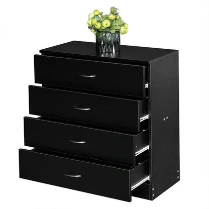 FCH Modern Simple 4-Drawer Dresser Black - view 9