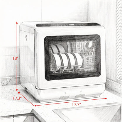 Dishwasher 17.7 Inches X 17.3 Inches X 18.0 Inches - view 4