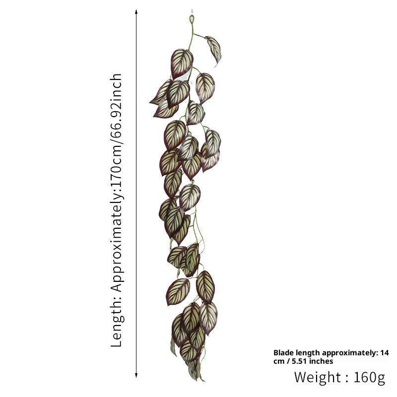 Artificial Rattan Green Plants, Rattan Piping Decorations Vines - view 8