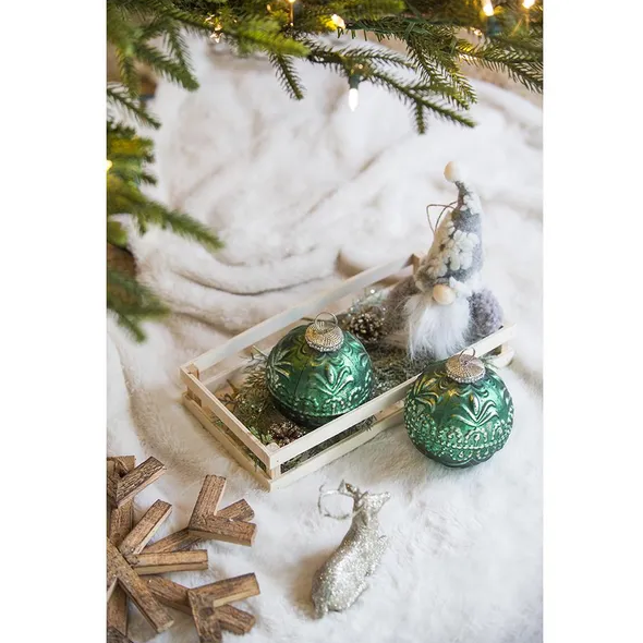 D3.9 Christmas Ball Ornaments, Glass Decorative Hanging Ball Christmas Tree Ornaments For Holiday Party Decorations - view 2