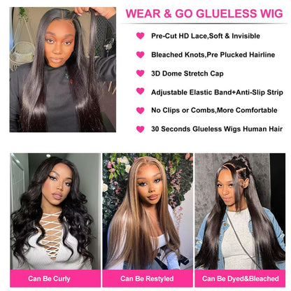 4x6 Lace Front Human Hair Wig, Straight, Natural Color, Density - view 2