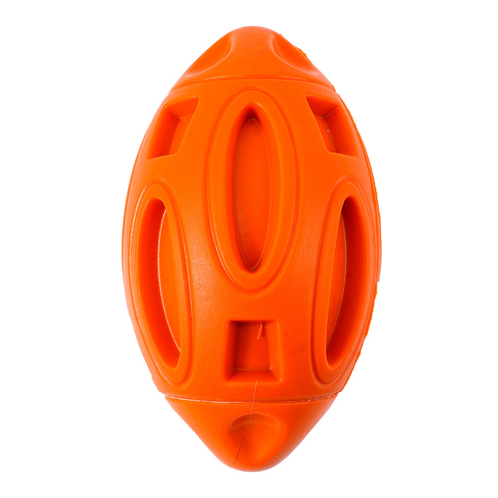 Pet Supplies Dog Toys Rubber Sounding Rugby Wear-Resistant Bite-Resistant Sounding Dog Ball - view 10