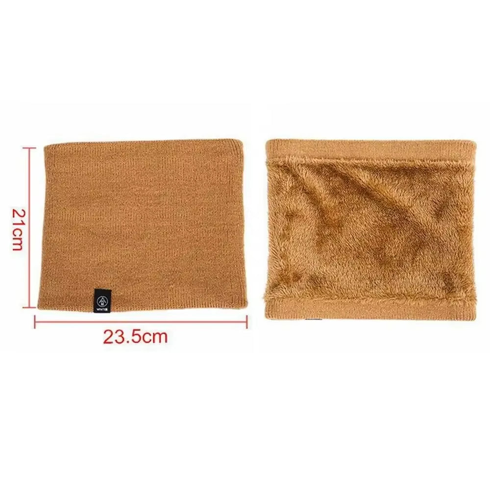 Fashion Soft Knitted Neck Warmer Sport Scarf Women Men Face Cover Winter Skating Running Warm Scarves Thick Cold-proof - view 3