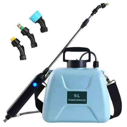 5L/1.3Gallon Electric Plant Sprayer Telescopic Rechargeable Garden Sprayer Automatic Handheld Sprayer With 3 Spray