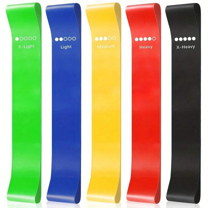 2 PackSet of 5 Resistance Exercise Loop Bands Fitness Yoga Resistance Band TPE Colorful - view 5