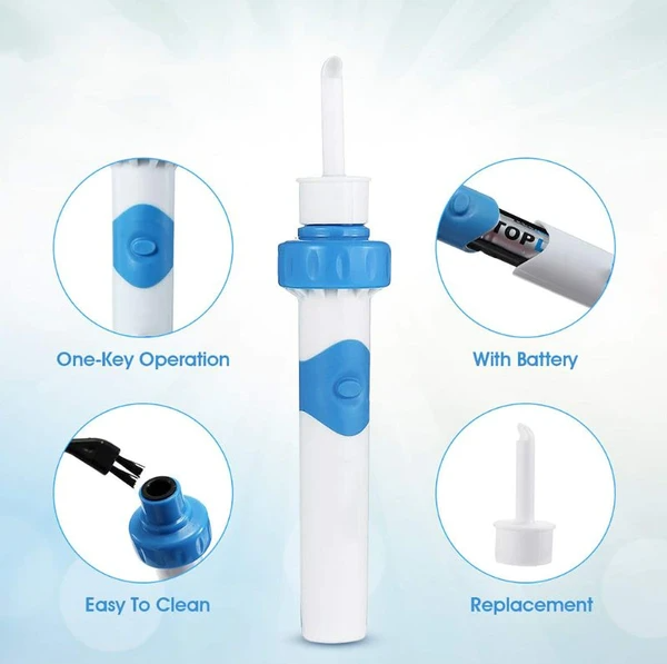 Safety Electric Cordless Vacuum Ear Cleaner Wax Remover Painless Cleaning Tool - view 6