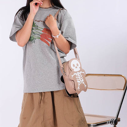 Halloween Skull Shoulder Bag Y2K Fashion Funny Cute Messenger Crossbody Bags Women Small Phone Bag - view 4