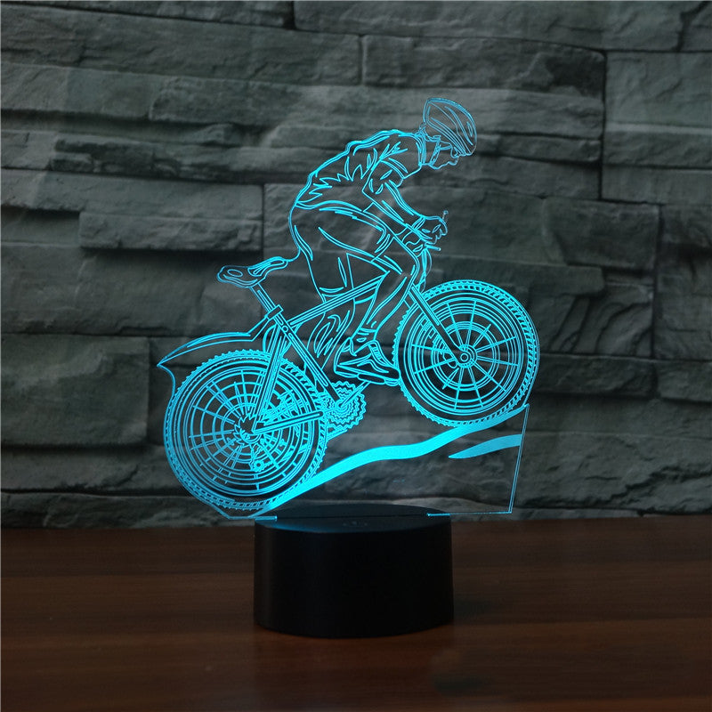 Mountain bike 3D light - view 3