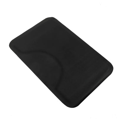 3′x 4.5′x 1/2" Beauty Salon Square Anti-fatigue Salon Mat (Square Outside And Round Inside) Black - view 2