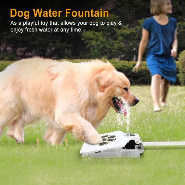 Dog Water Fountain Outdoor Dog Pet Water Dispenser Step-on Activated Sprinkler - view 4