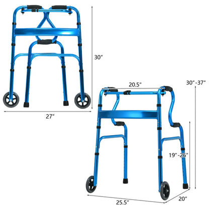 Blue Walking Aid Foldable - view 2