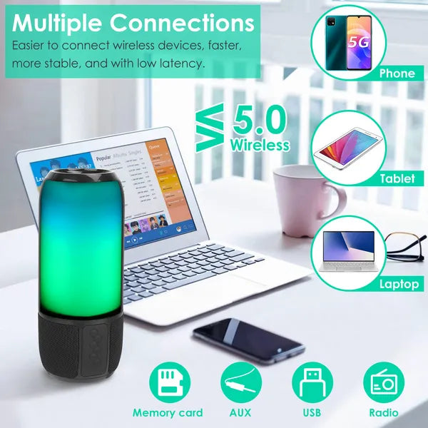 Wireless Portable Speaker Loud Stereo Speaker With Color Changing Light Radio Party TWS Speaker For Home Outdoor - view 4